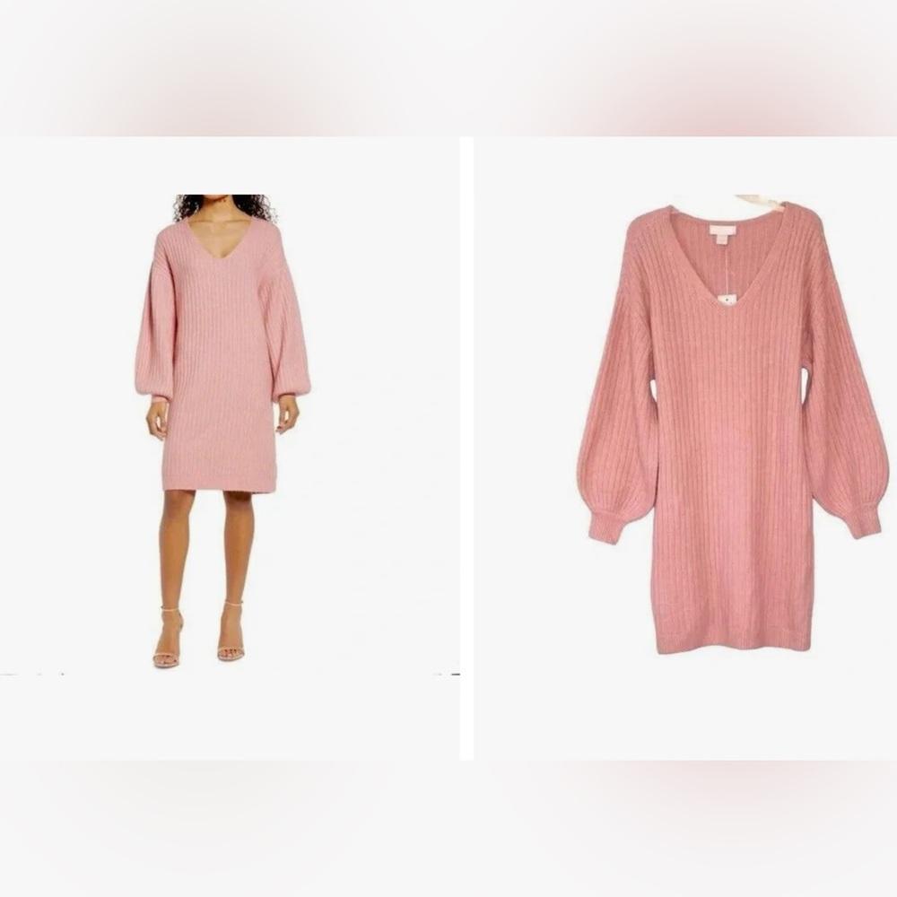 Rachel Parcell ribbed sweater dress